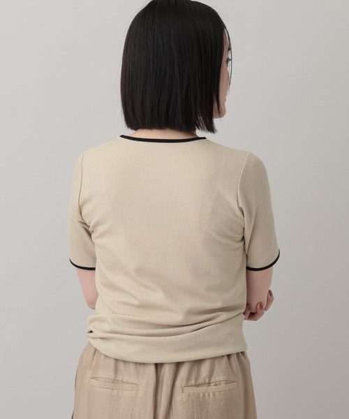A part by(アパートバイ)の「ペンシルリンガーTEE(Tシャツ/カットソー・レディース・ブルー系その他3/オフホワイト/ベージュ・FREE)」の7枚目の写真