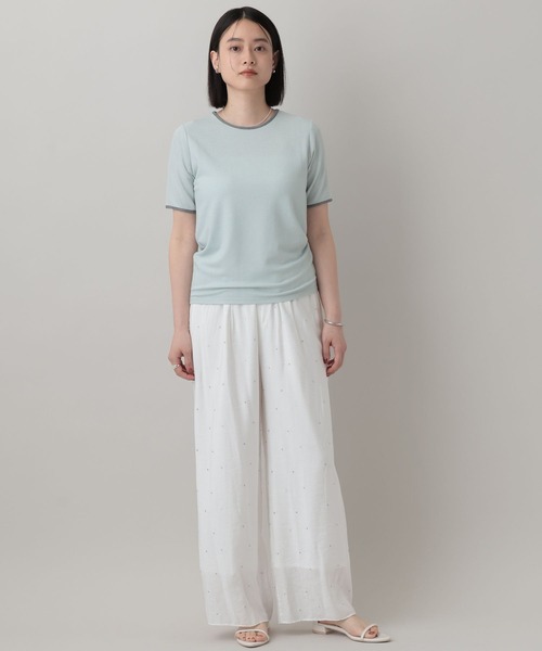 A part by(アパートバイ)の「ペンシルリンガーTEE(Tシャツ/カットソー・レディース・ブルー系その他3/オフホワイト/ベージュ・FREE)」の9枚目の写真