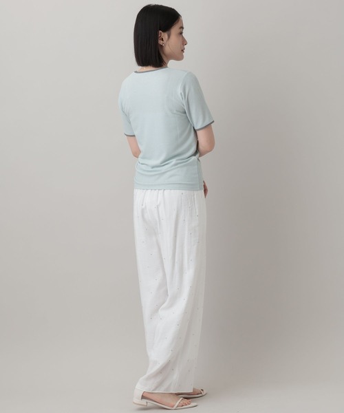A part by(アパートバイ)の「ペンシルリンガーTEE(Tシャツ/カットソー・レディース・ブルー系その他3/オフホワイト/ベージュ・FREE)」の11枚目の写真