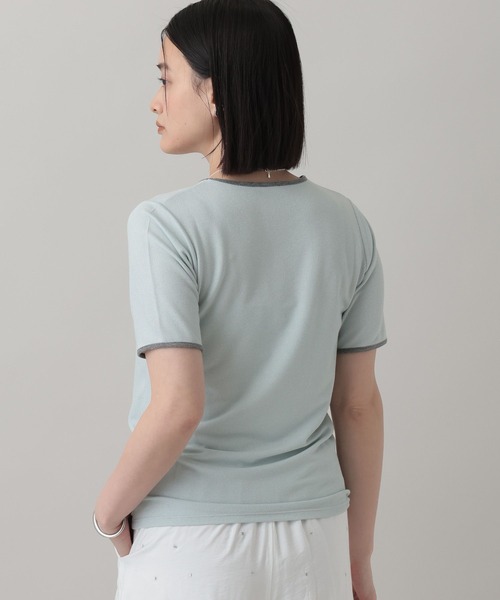 A part by(アパートバイ)の「ペンシルリンガーTEE(Tシャツ/カットソー・レディース・ブルー系その他3/オフホワイト/ベージュ・FREE)」の13枚目の写真