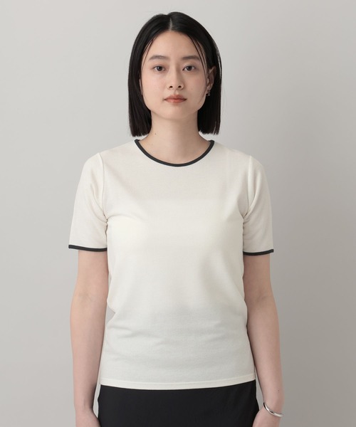 A part by(アパートバイ)の「ペンシルリンガーTEE(Tシャツ/カットソー・レディース・ブルー系その他3/オフホワイト/ベージュ・FREE)」の15枚目の写真