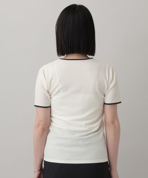 A part by(アパートバイ)の「ペンシルリンガーTEE(Tシャツ/カットソー・レディース・ブルー系その他3/オフホワイト/ベージュ・FREE)」の17枚目の写真