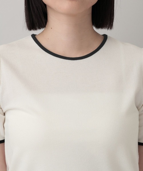 A part by(アパートバイ)の「ペンシルリンガーTEE(Tシャツ/カットソー・レディース・ブルー系その他3/オフホワイト/ベージュ・FREE)」の18枚目の写真