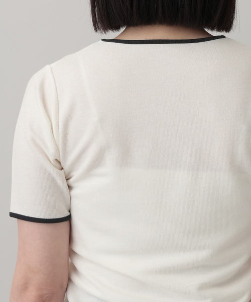 A part by(アパートバイ)の「ペンシルリンガーTEE(Tシャツ/カットソー・レディース・ブルー系その他3/オフホワイト/ベージュ・FREE)」の21枚目の写真