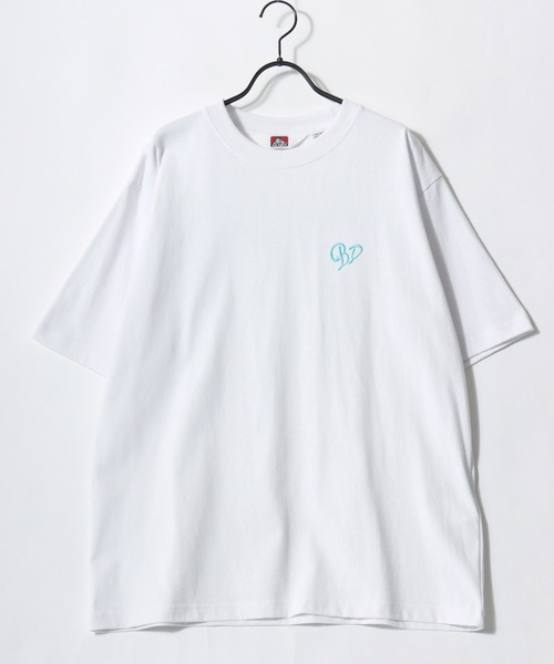 BEN DAVIS(ベンデイビス)の「BEN DAVIS/ベンデイビス SCRIPT HEART TEE/オーバーサイズ ストリート ハート バックプリント ロゴ ワンポイント刺繍 半袖Tシャツ/レディース メンズ(Tシャツ/カットソー・メンズ・ネイビー/ブラック/ホワイト・M/L/XL)」の5枚目の写真