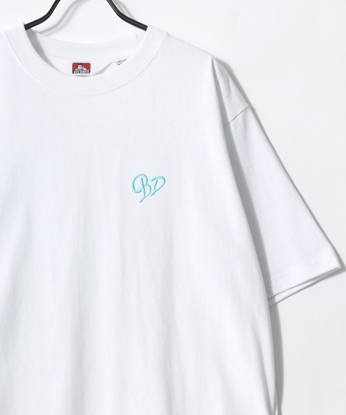 BEN DAVIS(ベンデイビス)の「BEN DAVIS/ベンデイビス SCRIPT HEART TEE/オーバーサイズ ストリート ハート バックプリント ロゴ ワンポイント刺繍 半袖Tシャツ/レディース メンズ(Tシャツ/カットソー・メンズ・ネイビー/ブラック/ホワイト・M/L/XL)」の11枚目の写真
