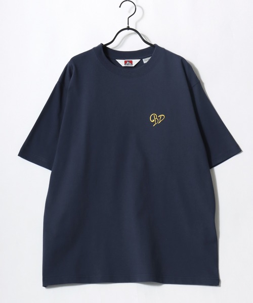 BEN DAVIS(ベンデイビス)の「BEN DAVIS/ベンデイビス SCRIPT HEART TEE/オーバーサイズ ストリート ハート バックプリント ロゴ ワンポイント刺繍 半袖Tシャツ/レディース メンズ(Tシャツ/カットソー・メンズ・ネイビー/ブラック/ホワイト・M/L/XL)」の18枚目の写真