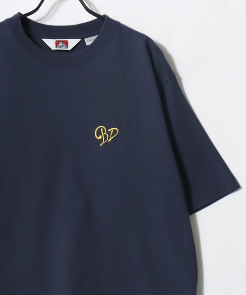 BEN DAVIS(ベンデイビス)の「BEN DAVIS/ベンデイビス SCRIPT HEART TEE/オーバーサイズ ストリート ハート バックプリント ロゴ ワンポイント刺繍 半袖Tシャツ/レディース メンズ(Tシャツ/カットソー・メンズ・ネイビー/ブラック/ホワイト・M/L/XL)」の7枚目の写真