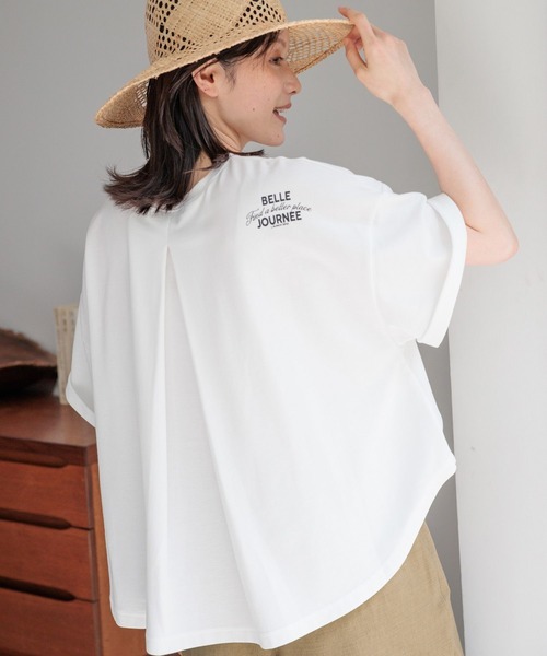 studio CLIP(スタディオクリップ)の「ラウンドテールロゴTシャツ(Tシャツ/カットソー・レディース・ホワイト/チャコールグレー/杢グレー・FREE)」の20枚目の写真