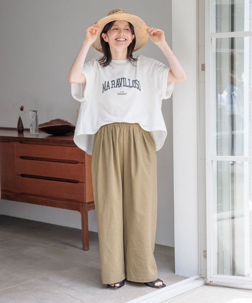 studio CLIP(スタディオクリップ)の「ラウンドテールロゴTシャツ(Tシャツ/カットソー・レディース・ホワイト/チャコールグレー/杢グレー・FREE)」の21枚目の写真