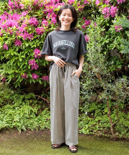 studio CLIP(スタディオクリップ)の「ラウンドテールロゴTシャツ(Tシャツ/カットソー・レディース・ホワイト/チャコールグレー/杢グレー・FREE)」の15枚目の写真
