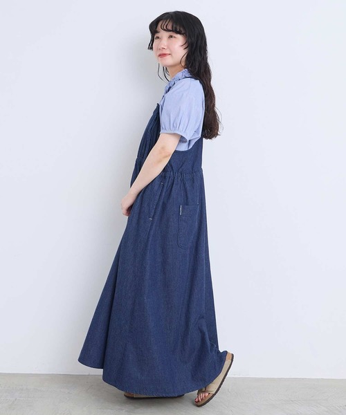 l'atelier du savon(アトリエドサボン)の「さき編みお花 衿のついたブラウス(シャツ/ブラウス・レディース・ブルー/ダークブラウン/ホワイト/グリーン・FREE)」の21枚目の写真