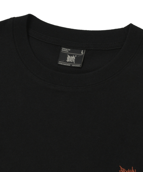 BROWNBREATH(ブラウンブレス)の「TAG PALM CIRCUIT TEE - BLACK(Tシャツ/カットソー・レディース・その他・SMALL/MEDIUM/LARGE/X-LARGE)」の3枚目の写真