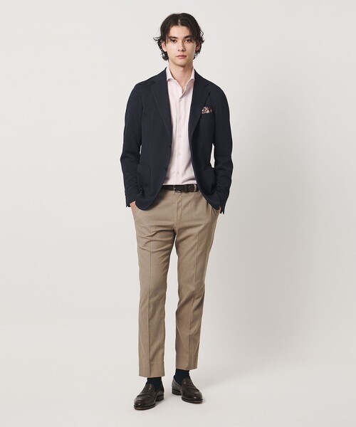 UNITED ARROWS(ユナイテッドアローズ)の「イージーケア AG パナマ ショートスリーブ カッタウェイカラーシャツ 抗菌防臭 通気性(シャツ/ブラウス・メンズ・ホワイト/ライトピンク・M/S/XL/L)」の6枚目の写真