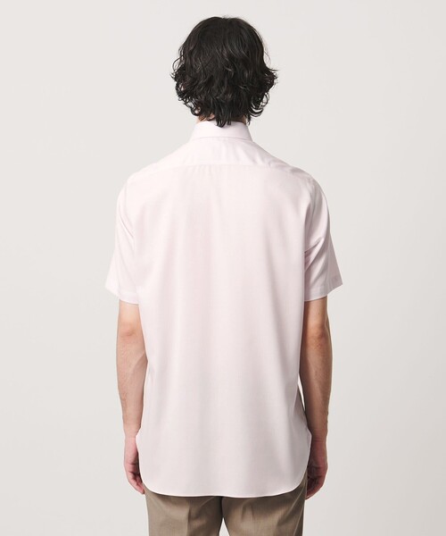 UNITED ARROWS(ユナイテッドアローズ)の「イージーケア AG パナマ ショートスリーブ カッタウェイカラーシャツ 抗菌防臭 通気性(シャツ/ブラウス・メンズ・ホワイト/ライトピンク・M/S/XL/L)」の9枚目の写真
