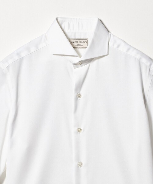 UNITED ARROWS(ユナイテッドアローズ)の「イージーケア AG パナマ ショートスリーブ カッタウェイカラーシャツ 抗菌防臭 通気性(シャツ/ブラウス・メンズ・ホワイト/ライトピンク・M/S/XL/L)」の11枚目の写真