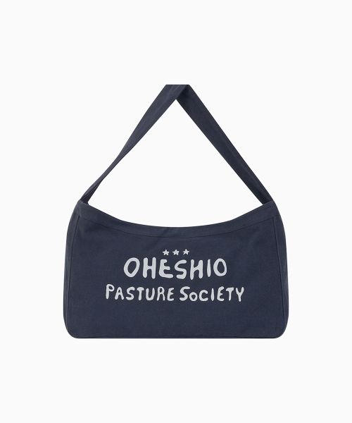 OHESHIO（オヘシオ）の「VINTAGE COTTON LOGO MAIL BAG, NAVY（メッセンジャーバッグ・レディース・その他・FREE）」の8枚目の写真