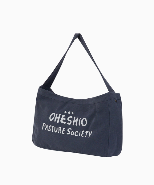 OHESHIO（オヘシオ）の「VINTAGE COTTON LOGO MAIL BAG, NAVY（メッセンジャーバッグ・レディース・その他・FREE）」の10枚目の写真