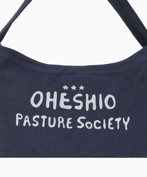 OHESHIO（オヘシオ）の「VINTAGE COTTON LOGO MAIL BAG, NAVY（メッセンジャーバッグ・レディース・その他・FREE）」の11枚目の写真