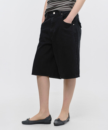SUNBURNPROJECT（サンバーンプロジェクト）の「BURMUDA WIDE DENIM PANTS, BLACK（その他パンツ）」