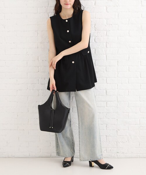 ESPERANZA(エスペランサ)の「ジュエルブロックヒールパンプス(パンプス・レディース・ブラック/アイボリー/ベージュ系2・23.5cm/24.5cm/23.0cm/22.5cm/24.0cm)」の9枚目の写真