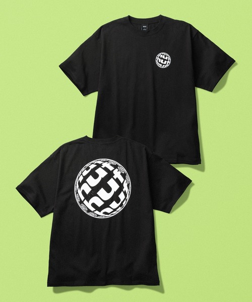 HUF(ハフ)の「WIDE ANGLE TEE(Tシャツ/カットソー・メンズ・ブラック/ホワイト・L/S/XL/M/XXL)」の1枚目の写真