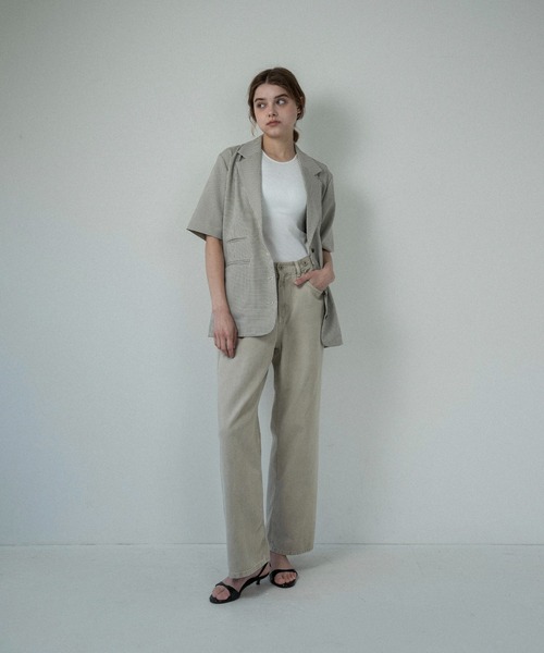 lawgy（ラウジー）の「pocket point small button check jacket / ポケットポイントスモールボタンチェックジャケット（テーラードジャケット・レディース・チェック・FREE）」の11枚目の写真