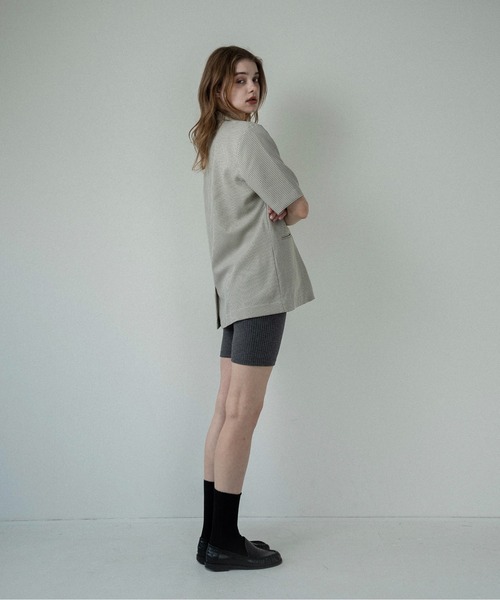 lawgy（ラウジー）の「pocket point small button check jacket / ポケットポイントスモールボタンチェックジャケット（テーラードジャケット・レディース・チェック・FREE）」の17枚目の写真