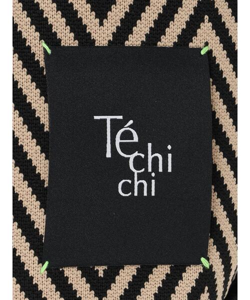 Te chichi(テチチ)の「ニットビッグトート(ハンドバッグ・レディース・ブラック/オフホワイト/ブラウン・F)」の4枚目の写真