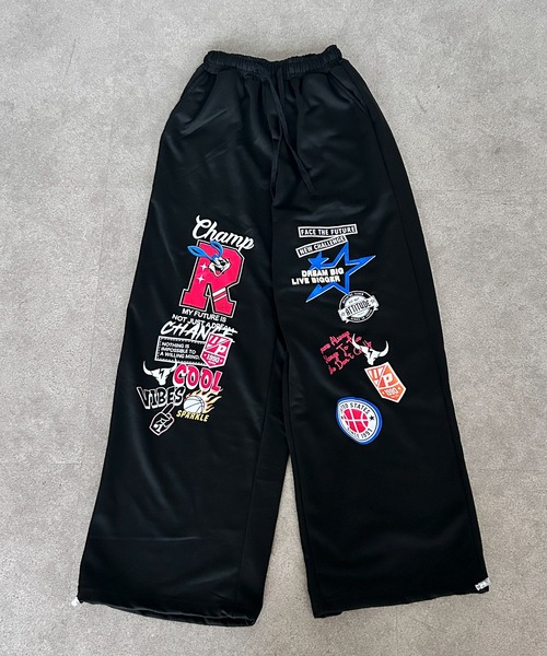 SHEPP(シープ)の「ストリートグラフィックカーブワイドスウェットパンツ(スウェットパンツ・レディース・ホワイト/レオパード/マルチ・L/M)」の11枚目の写真