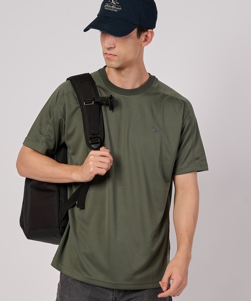 Eddie Bauer(エディーバウアー)の「クールマックス メッシュTシャツ(Tシャツ/カットソー・メンズ・カーキ/ホワイト/ライトブラック・M/XL/L/XXL)」の3枚目の写真