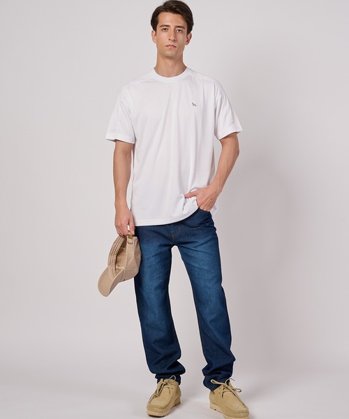 Eddie Bauer(エディーバウアー)の「クールマックス メッシュTシャツ(Tシャツ/カットソー・メンズ・カーキ/ホワイト/ライトブラック・M/XL/L/XXL)」の4枚目の写真