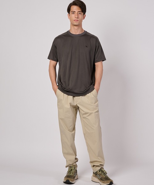 Eddie Bauer(エディーバウアー)の「クールマックス メッシュTシャツ(Tシャツ/カットソー・メンズ・カーキ/ホワイト/ライトブラック・M/XL/L/XXL)」の6枚目の写真