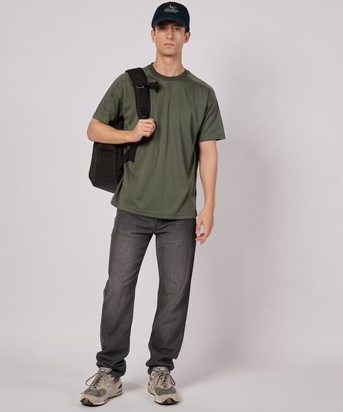 Eddie Bauer(エディーバウアー)の「クールマックス メッシュTシャツ(Tシャツ/カットソー・メンズ・カーキ/ホワイト/ライトブラック・M/XL/L/XXL)」の8枚目の写真