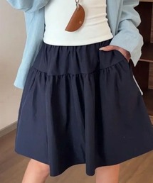 ふわっと揺れて、軽やかに可愛く。ティアードミニスカート