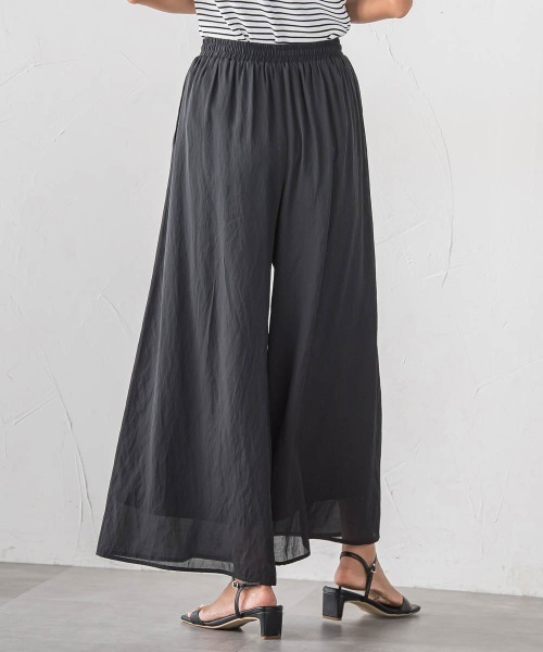 la.f…(ラエフ)の「【SETUP対応】リネンライクシアーボイルワイドパンツ(その他パンツ・レディース・ブルー/ブラック/ブラウン・9号/7号)」の15枚目の写真