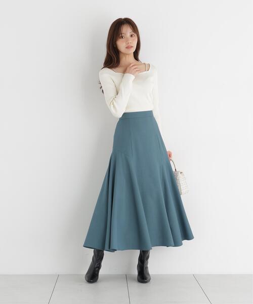 PROPORTION BODY DRESSING(プロポーションボディドレッシング)の「アシメ切替スカート / 1216220702(スカート・レディース・ブラック/グリーン/ブラウン・MEDIUM/P/S)」の3枚目の写真