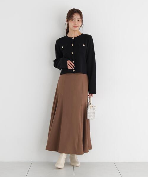 PROPORTION BODY DRESSING(プロポーションボディドレッシング)の「アシメ切替スカート / 1216220702(スカート・レディース・ブラック/グリーン/ブラウン・MEDIUM/P/S)」の5枚目の写真