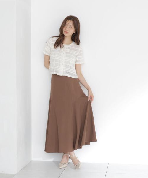 PROPORTION BODY DRESSING(プロポーションボディドレッシング)の「アシメ切替スカート / 1216220702(スカート・レディース・ブラック/グリーン/ブラウン・MEDIUM/P/S)」の9枚目の写真