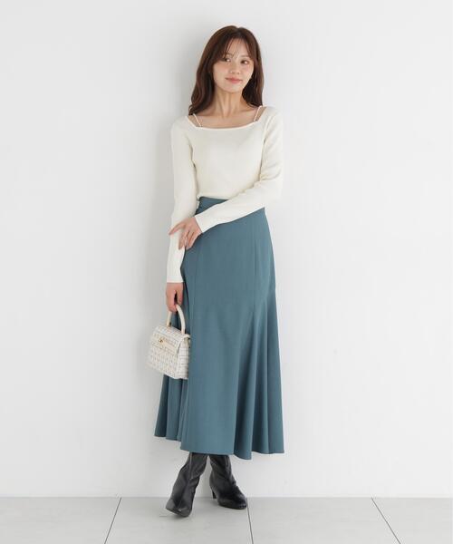 PROPORTION BODY DRESSING(プロポーションボディドレッシング)の「アシメ切替スカート / 1216220702(スカート・レディース・ブラック/グリーン/ブラウン・MEDIUM/P/S)」の15枚目の写真