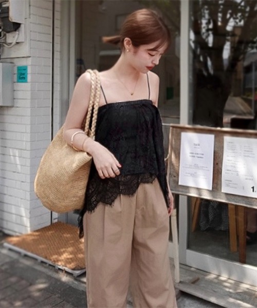 KOBE LETTUCE（コウベレタス）の「[ yuri.さんコラボ ]マルチwayレーススカート（スカート・レディース・ホワイト/ブラック・M）」の9枚目の写真