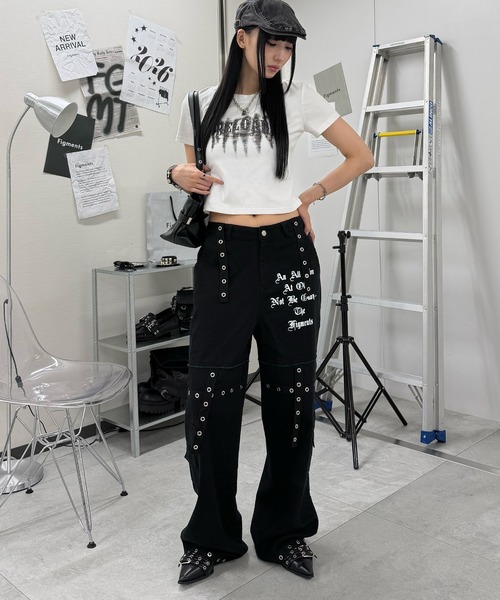 Figments(フィグメンツ)の「Y2Kボンテージパンツ(その他パンツ・レディース・ブラック・LARGE/MEDIUM/SMALL)」の5枚目の写真