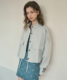 Buckle short trench Jacket_Light gray(OC25-OT03)