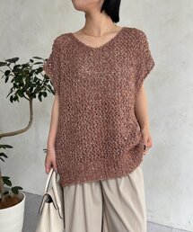 Jena espace merveilleux | スパンメッシュジレ(ニット/セーター)