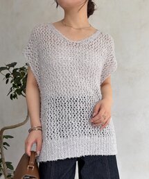 Jena espace merveilleux | スパンメッシュジレ(ニット/セーター)