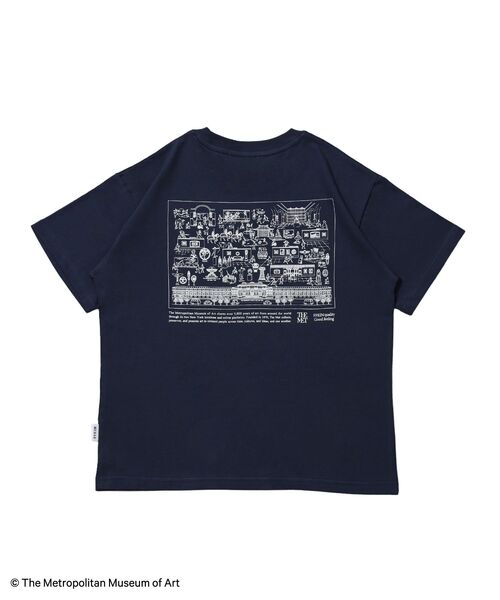 FFEIN(フェイン)の「【FFEIN(フェイン)】The Met線画デザインロゴTシャツ / メトロポリタン美術館 半袖 クルーネック プリント ワンポイント(Tシャツ/カットソー・メンズ・ネイビー/ブラック/ホワイト・LARGE/MEDIUM/SMALL)」の21枚目の写真