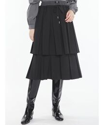 SORIN | Double Waist Pleats Skirt / ダブルウエストプリーツスカート(スカート)