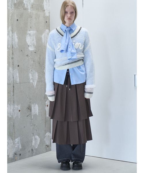 SORIN（ソリン　）の「Double Waist Pleats Skirt / ダブルウエストプリーツスカート（スカート・レディース・ブラック/ブラウン/チェック・38）」の14枚目の写真