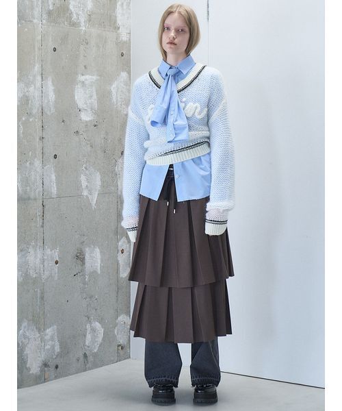 SORIN（ソリン　）の「Double Waist Pleats Skirt / ダブルウエストプリーツスカート（スカート・レディース・ブラック/ブラウン/チェック・38）」の15枚目の写真