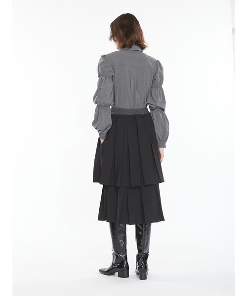 SORIN(ソリン )の「Double Waist Pleats Skirt / ダブルウエストプリーツスカート(スカート・レディース・ブラック/ブラウン/チェック・38)」の22枚目の写真